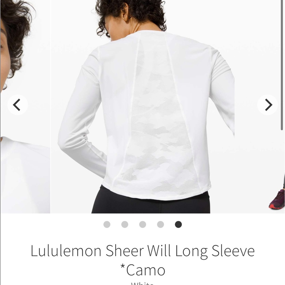 Lululemon Sheer Will Long Sleeve